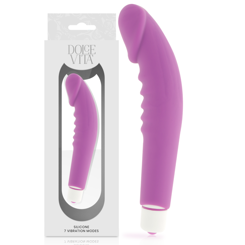 Vibromasseur réaliste en silicone violet — DOLCE VITA
