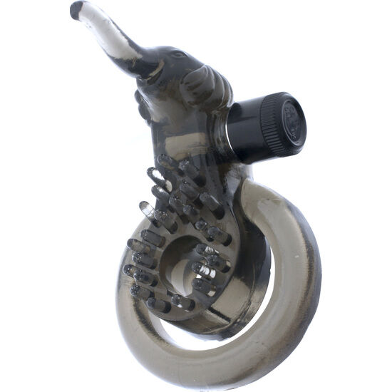 Anneau vibrant avec stimulateur en forme d'éléphant — SEVEN CREATIONS