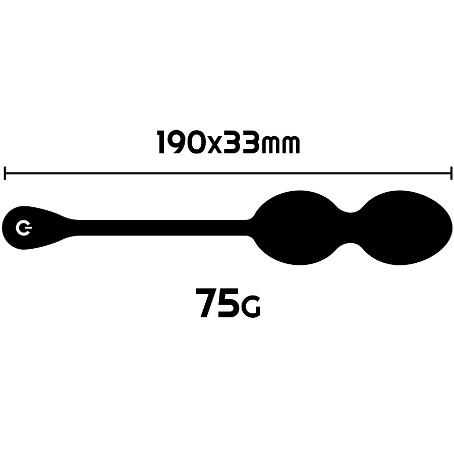 Balles de Kegel vibrantes rechargeables Nisha noires — RITHUAL