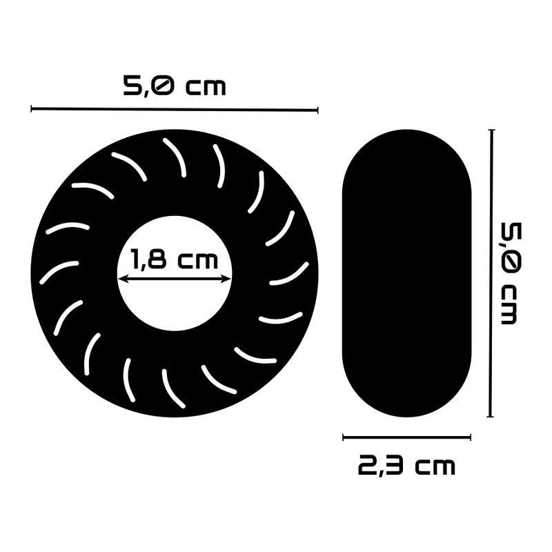 Anneau pénien super flexible et résistant 5cm — POWERING