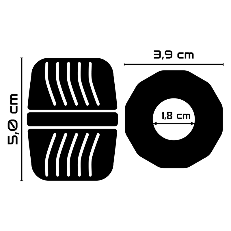Anneau pénien super flexible et résistant 5 cm — POWERING
