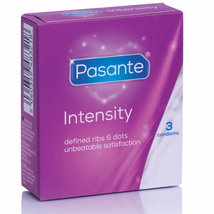Préservatifs texturés nervures et points intensité — PASANTE