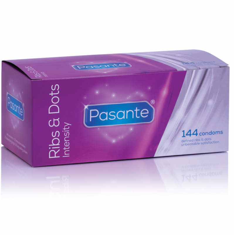 Préservatifs texturés Ribs & Dots Intensity, lot de 144 — PASANTE