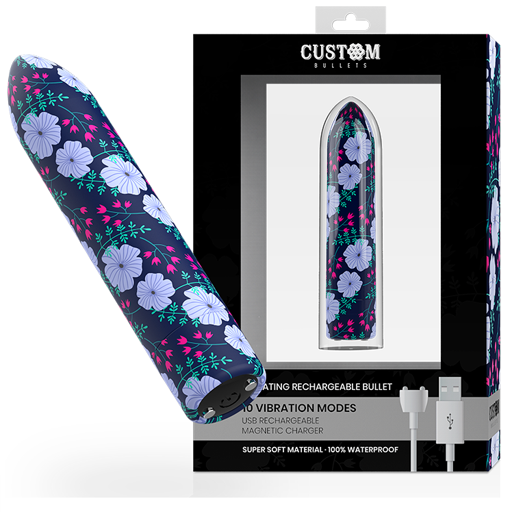 Bulle vibrante personnalisée rechargeable – 10 intensités — CUSTOM BULLETS