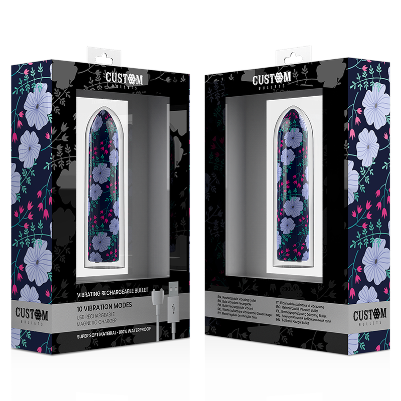 Bulle vibrante personnalisée rechargeable – 10 intensités — CUSTOM BULLETS