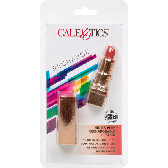 Mini vibromasseur rouge à lèvres rechargeable — CALEXOTICS