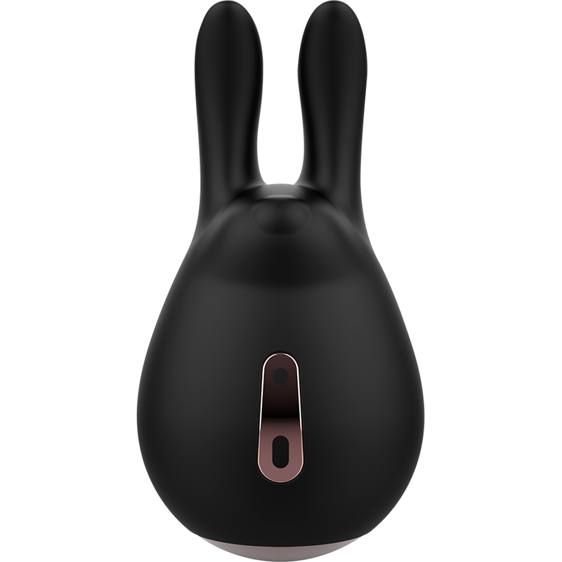 Stimulateur clitorien oreilles de lapin noir et or — COQUETTE TOYS