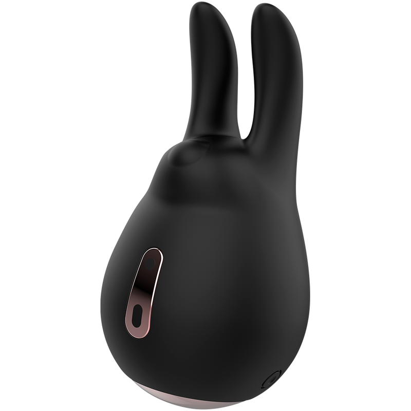 Stimulateur clitorien oreilles de lapin noir et or — COQUETTE TOYS