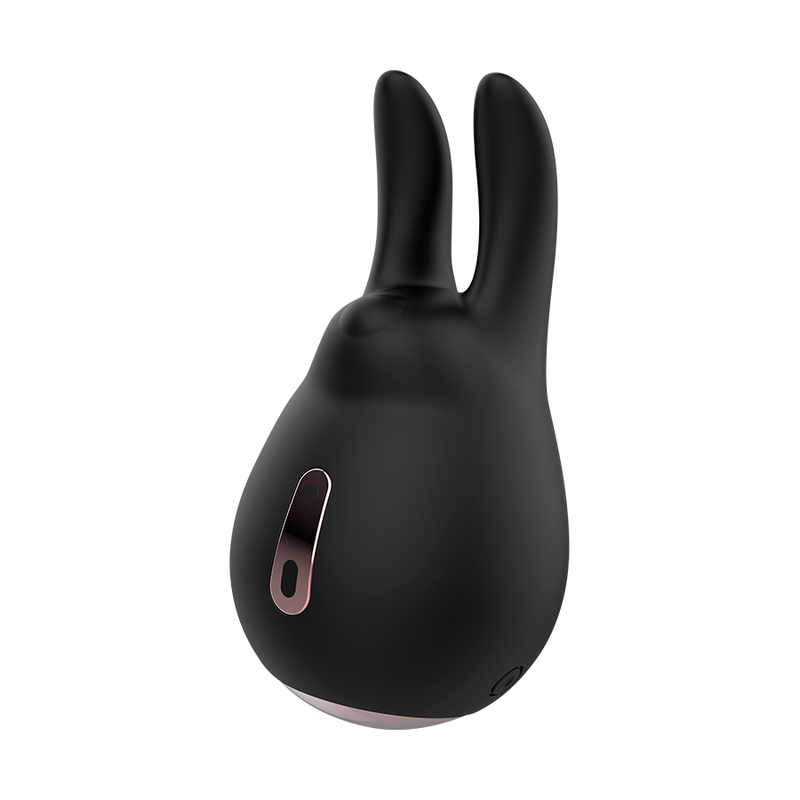 Stimulateur clitorien oreilles de lapin noir et or — COQUETTE TOYS