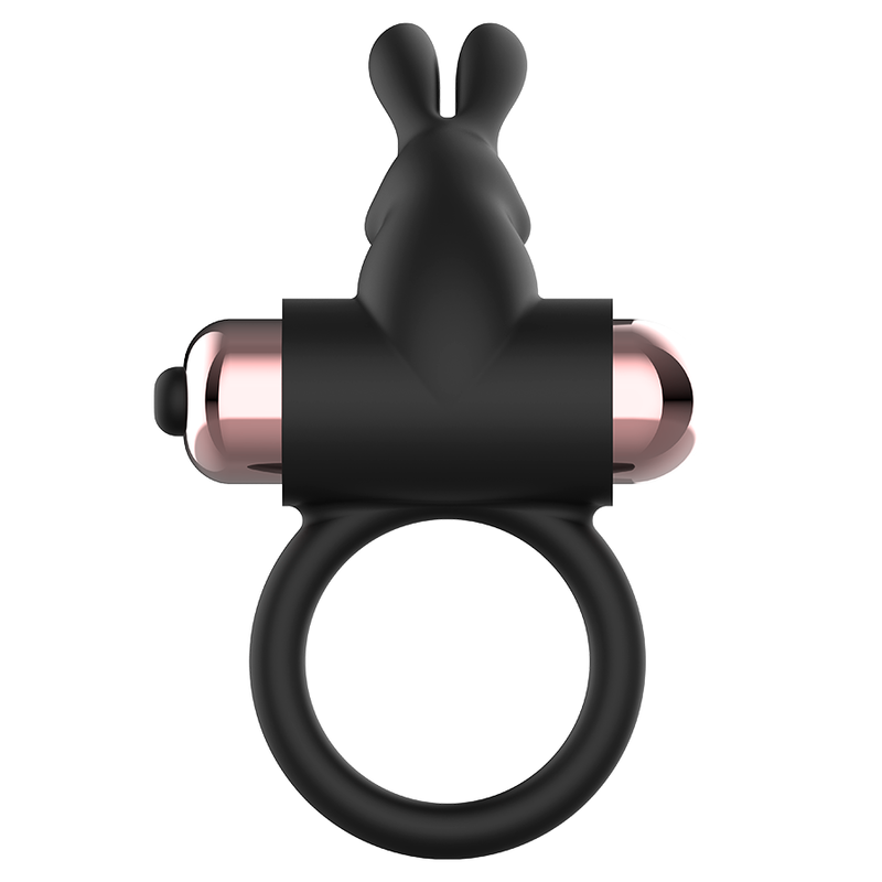 Anneau vibrant chic noir et or — COQUETTE TOYS