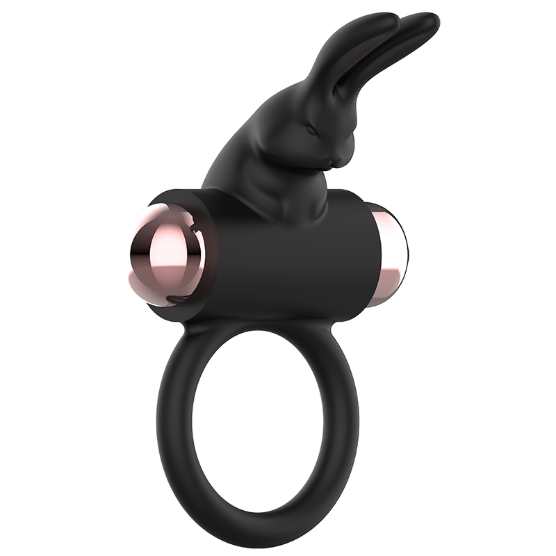 Anneau vibrant chic noir et or — COQUETTE TOYS