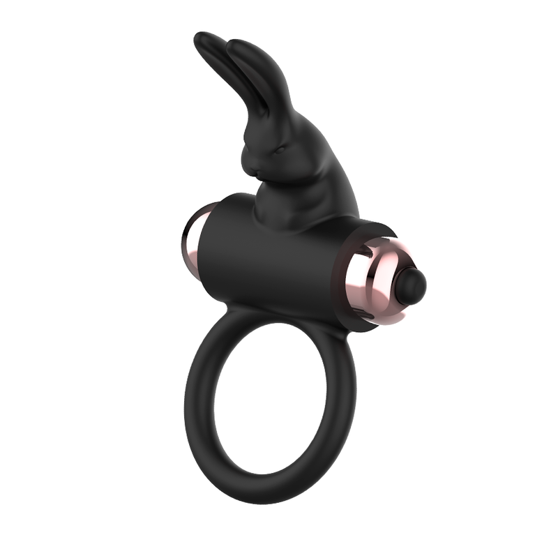 Anneau vibrant chic noir et or — COQUETTE TOYS