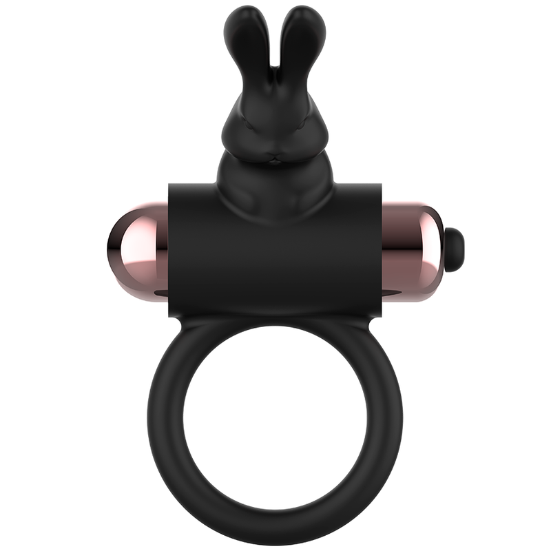 Anneau vibrant chic noir et or — COQUETTE TOYS