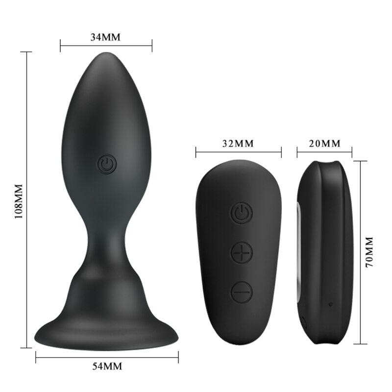 Plug anal vibrant avec télécommande — MR PLAY
