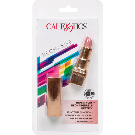 Bâton à lèvres vibrant discret rechargeable — CALEXOTICS