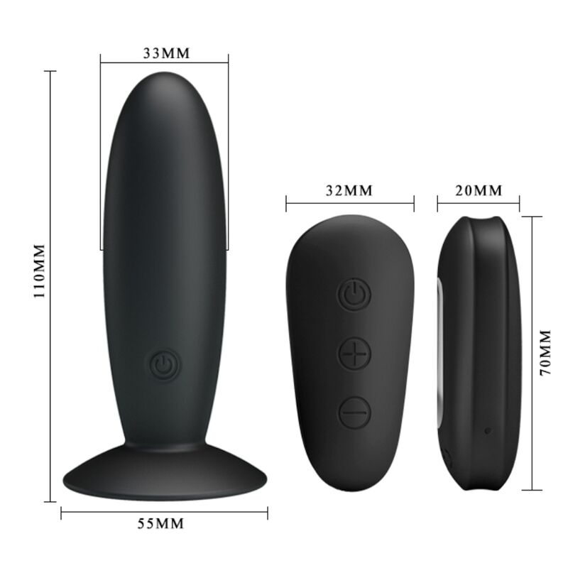 Plug anal vibrant avec télécommande — MR PLAY