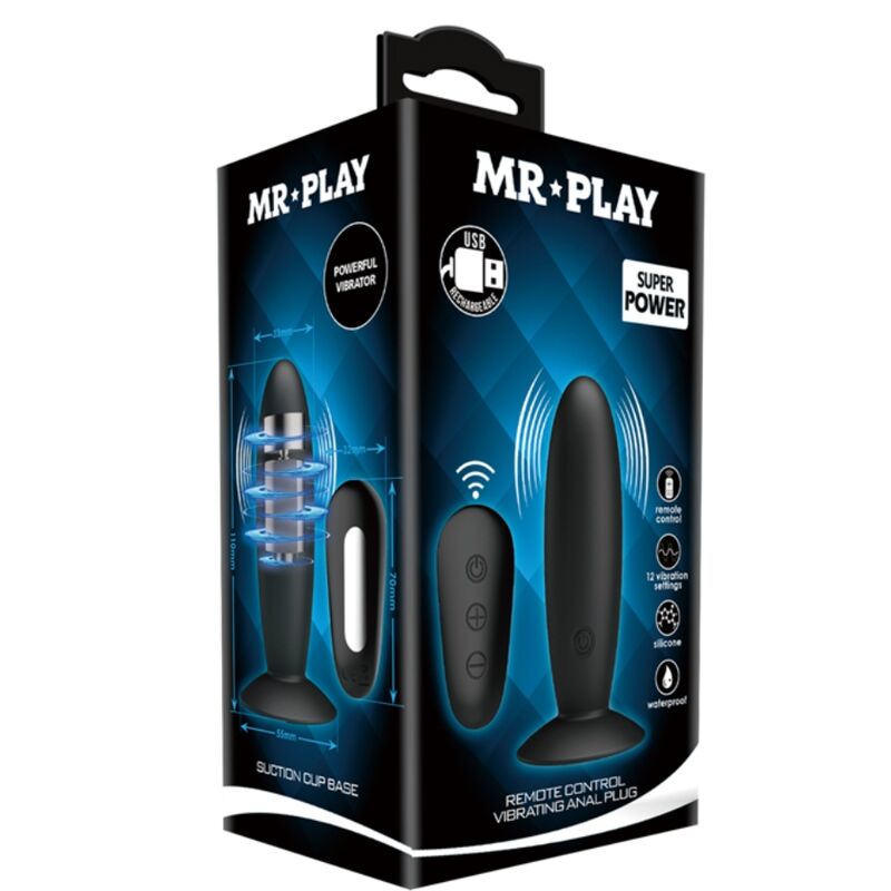 Plug anal vibrant avec télécommande — MR PLAY