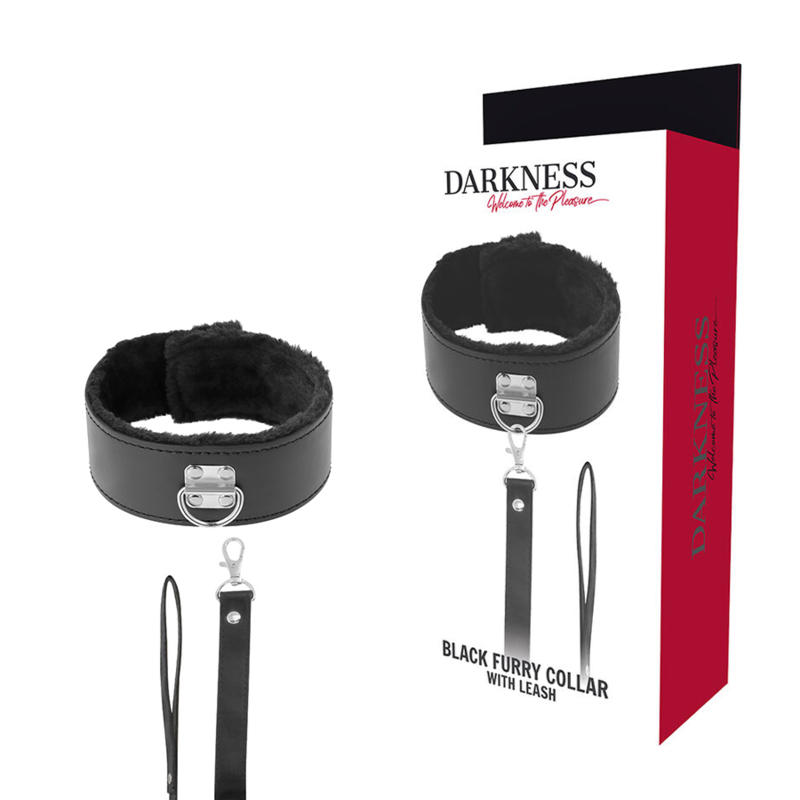 Collier de bondage doublé avec chaîne — DARKNESS BONDAGE