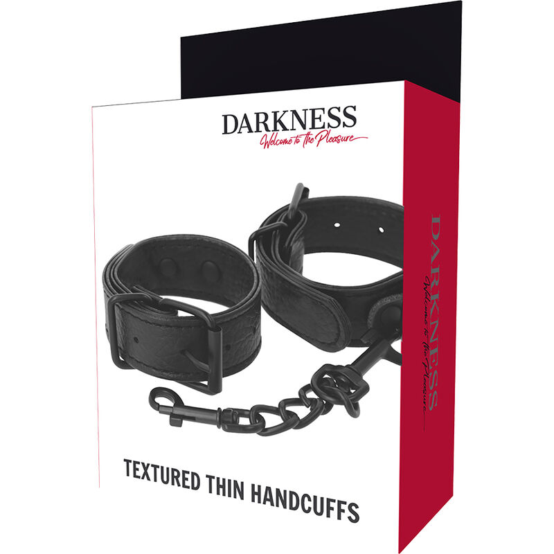 Menottes texturées larges et fines — DARKNESS BONDAGE