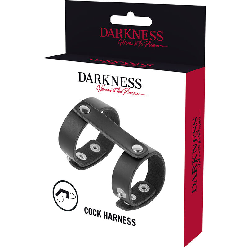 Anneau réglable pénis et testicules en cuir — DARKNESS BONDAGE