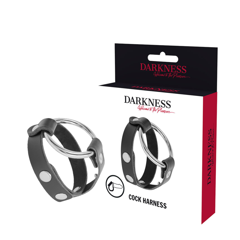 Anneau de bite et testicules réglable BDSM — DARKNESS BONDAGE