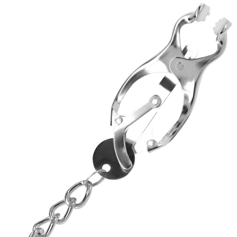 Pince de tension en métal avec chaîne — DARKNESS BONDAGE