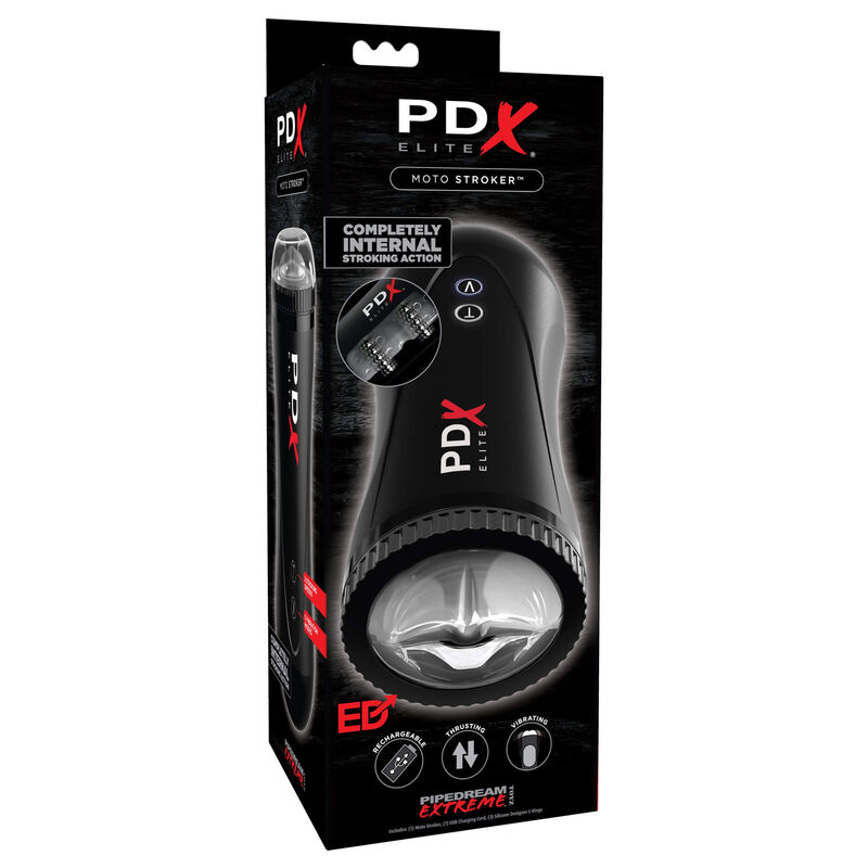 Masturbateur vibrant automatique à mouvement de caresse — PDX ELITE