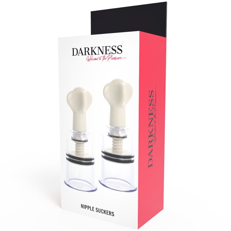Rehausseurs de mamelons transparents à succion (lot de 2) — DARKNESS SENSATIONS