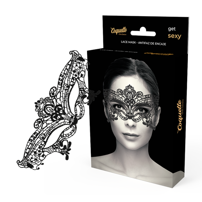 Masque large en dentelle noire — COQUETTE ACCESSORIES