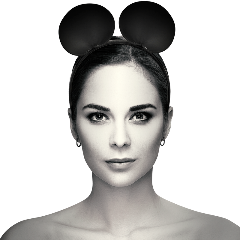 Serre-tête glamour à oreilles de souris en cuir végétalien — COQUETTE ACCESSORIES