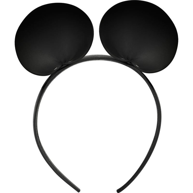 Serre-tête glamour à oreilles de souris en cuir végétalien — COQUETTE ACCESSORIES