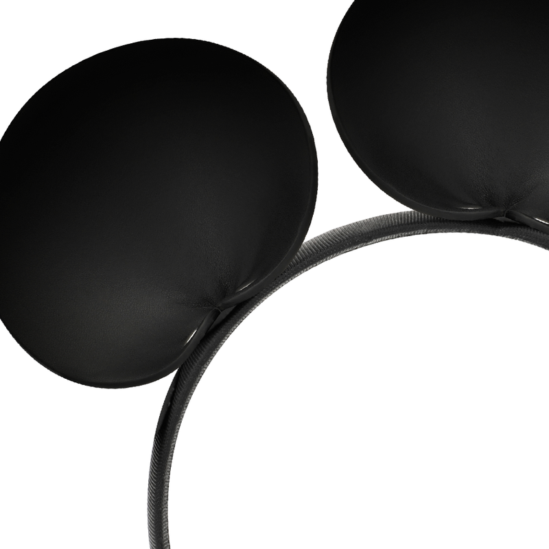 Serre-tête glamour à oreilles de souris en cuir végétalien — COQUETTE ACCESSORIES