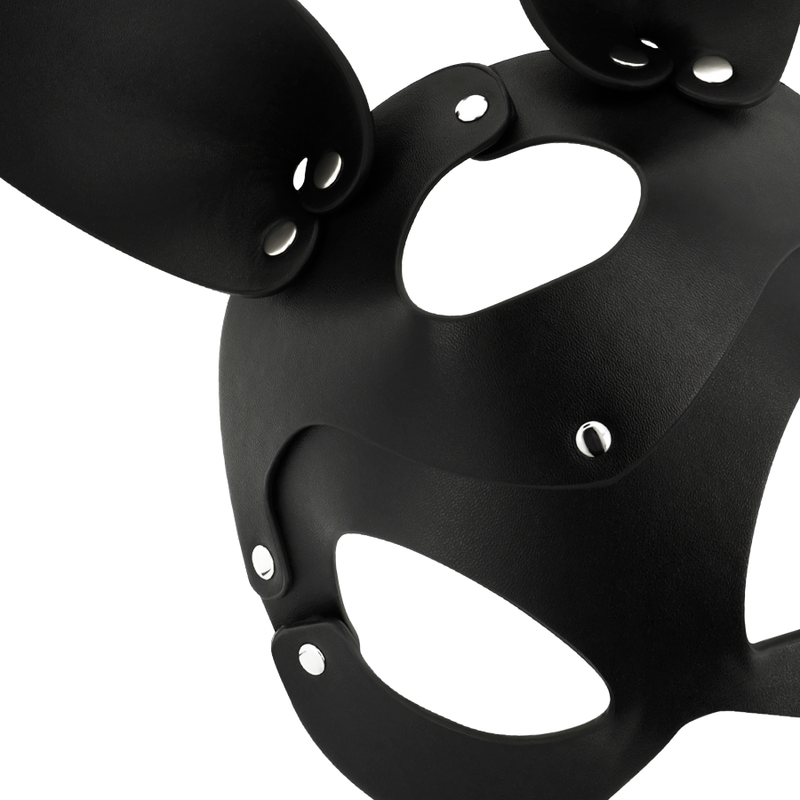 Masque de jeu en cuir vegan à oreilles de lapin — COQUETTE ACCESSORIES
