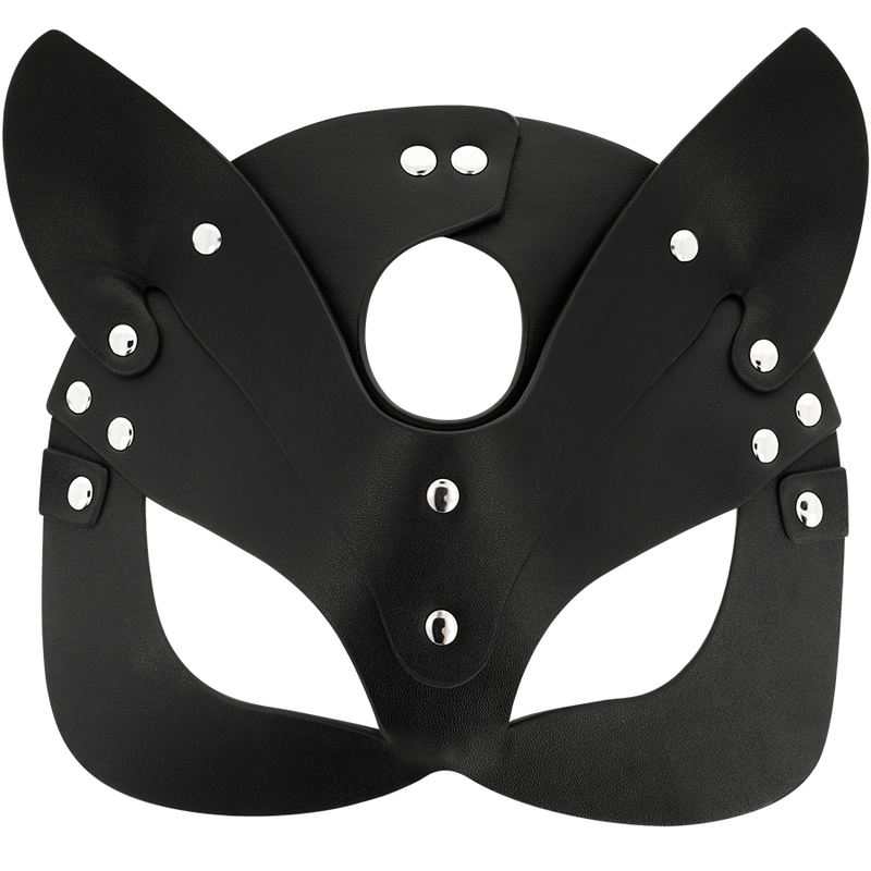 Masque en cuir vegan avec oreilles de chat — COQUETTE ACCESSORIES