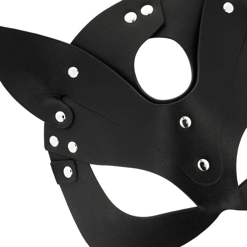 Masque en cuir vegan avec oreilles de chat — COQUETTE ACCESSORIES