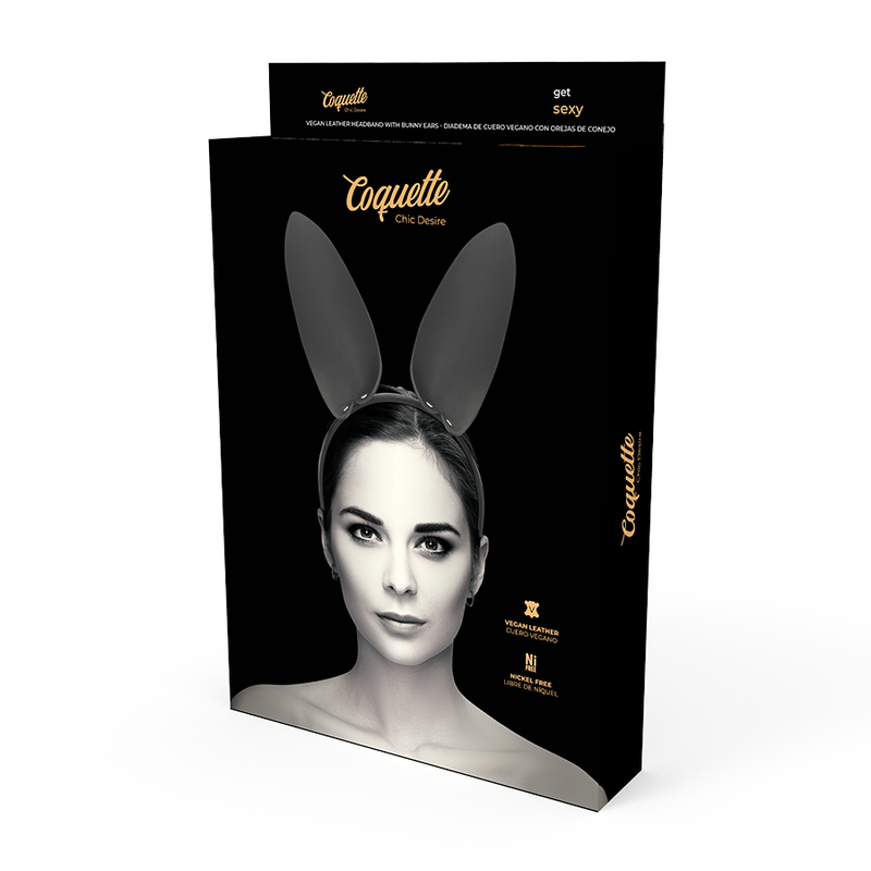 Serre-tête oreilles de lapin en cuir vegan — COQUETTE ACCESSORIES