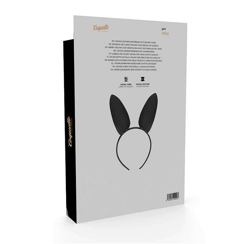 Serre-tête oreilles de lapin en cuir vegan — COQUETTE ACCESSORIES