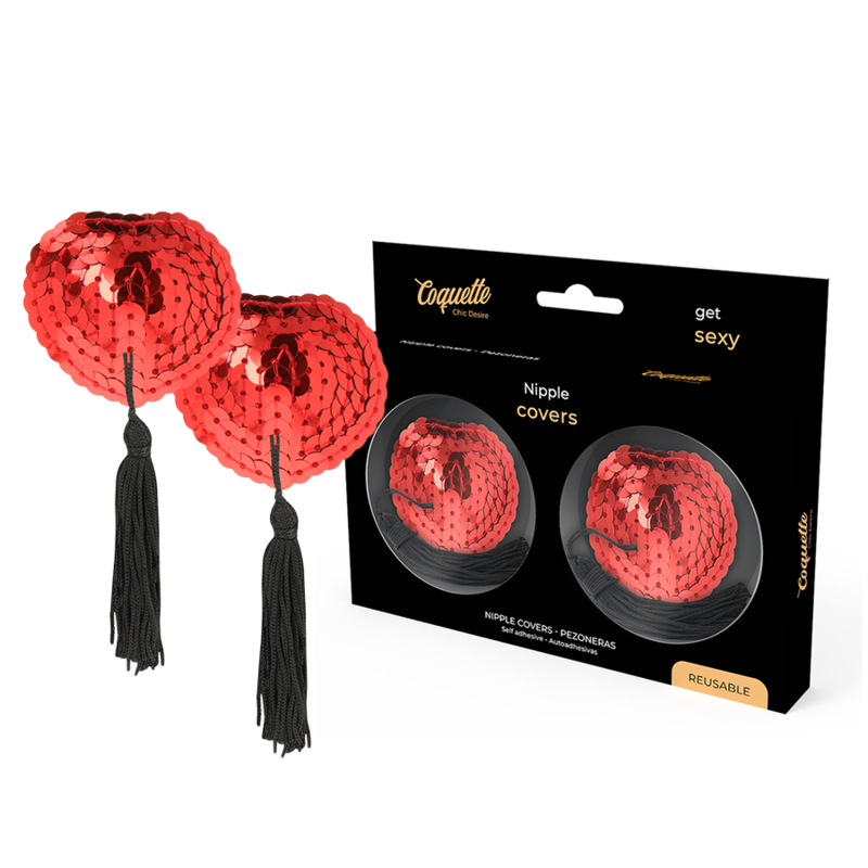 Cache-cœur rouge en satin — COQUETTE ACCESSORIES