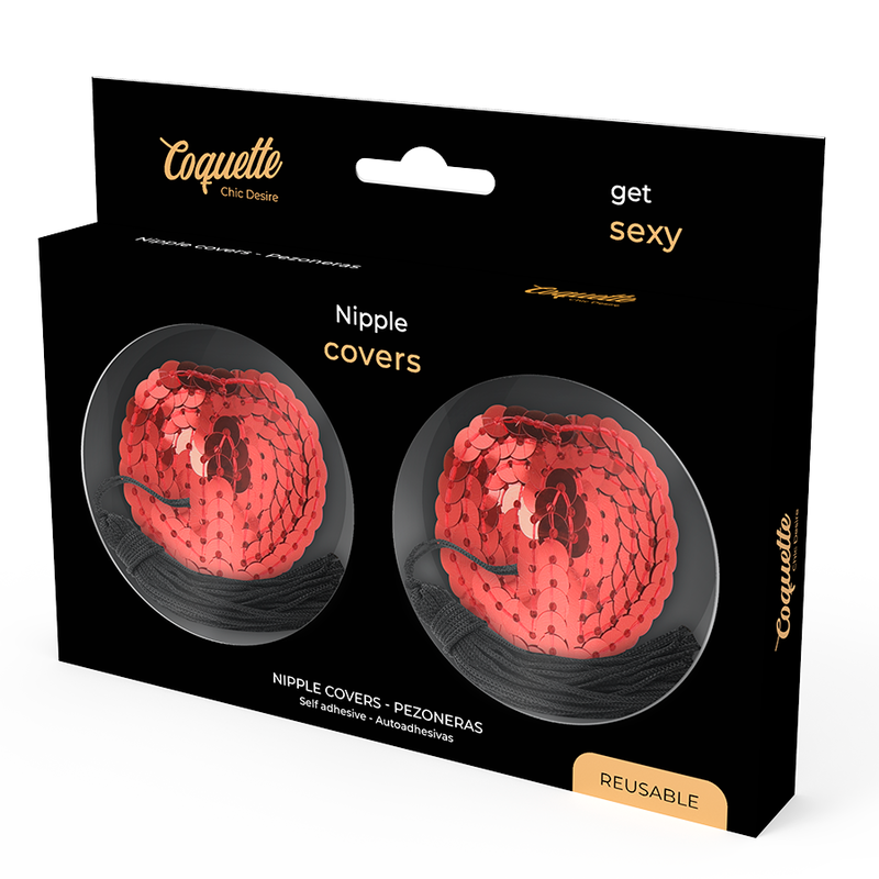 Cache-cœur rouge en satin — COQUETTE ACCESSORIES