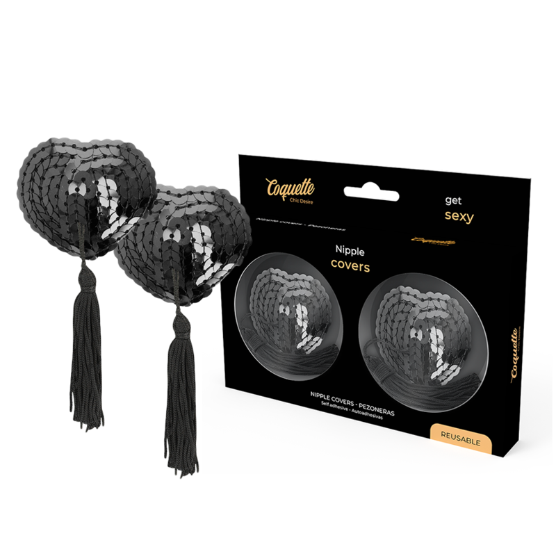 Cache-malins pailletés noirs — COQUETTE ACCESSORIES