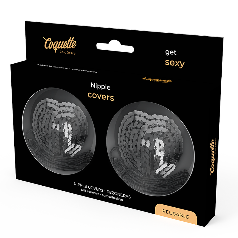Cache-malins pailletés noirs — COQUETTE ACCESSORIES