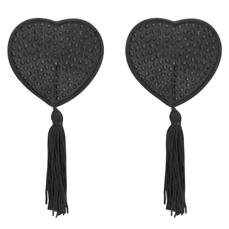 Cache-cœurs noirs en ruban adhésif — COQUETTE ACCESSORIES
