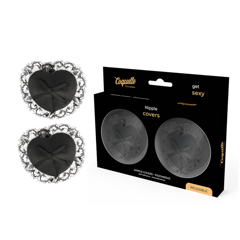 Cache-tétons en dentelle noire — COQUETTE ACCESSORIES