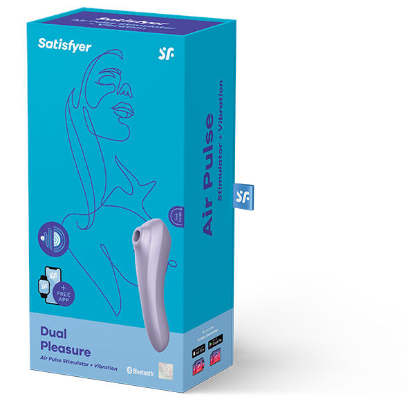Stimulateur dual air pulse et vibrateur point G rechargeable — SATISFYER CONNECT