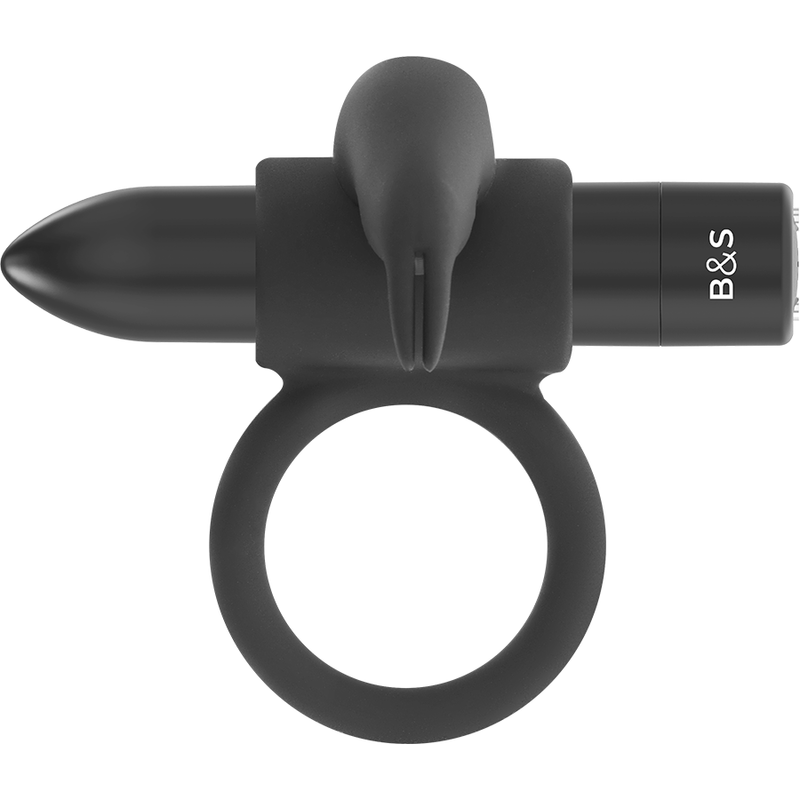 Anneau vibrant stimulateur masculin Burton — BLACK&SILVER