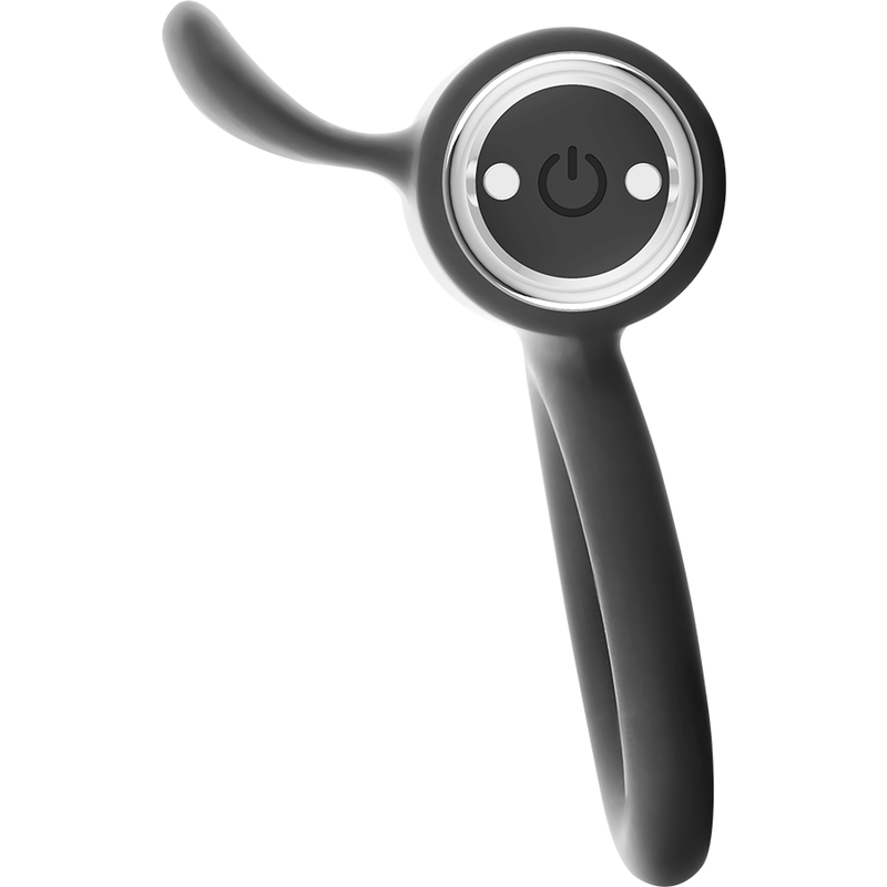 Anneau vibrant rechargeable Cameron — BLACK&SILVER