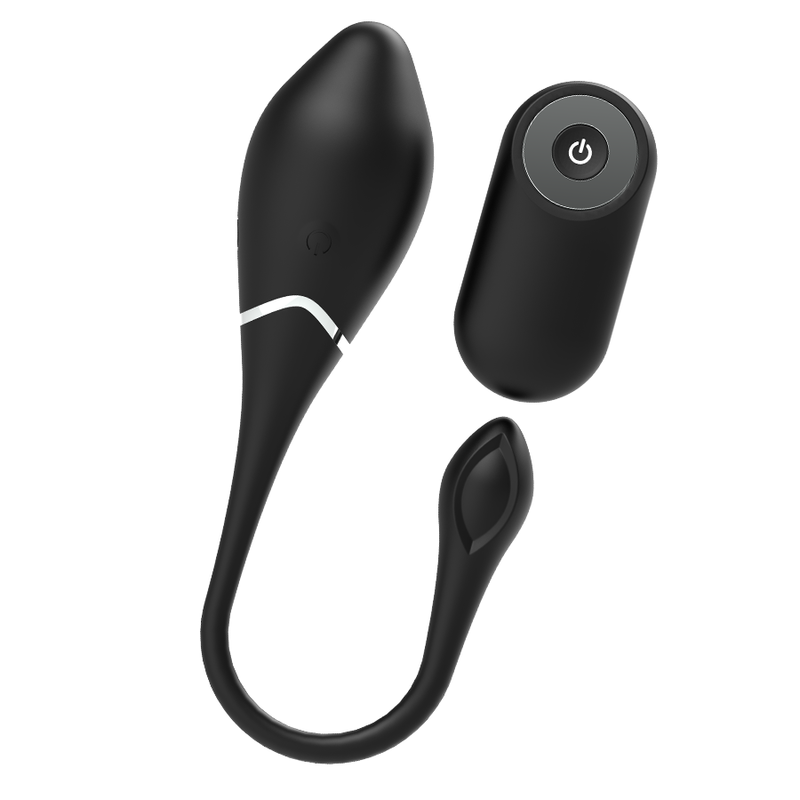 Œuf vibrant rechargeable télécommandé — BLACK&SILVER