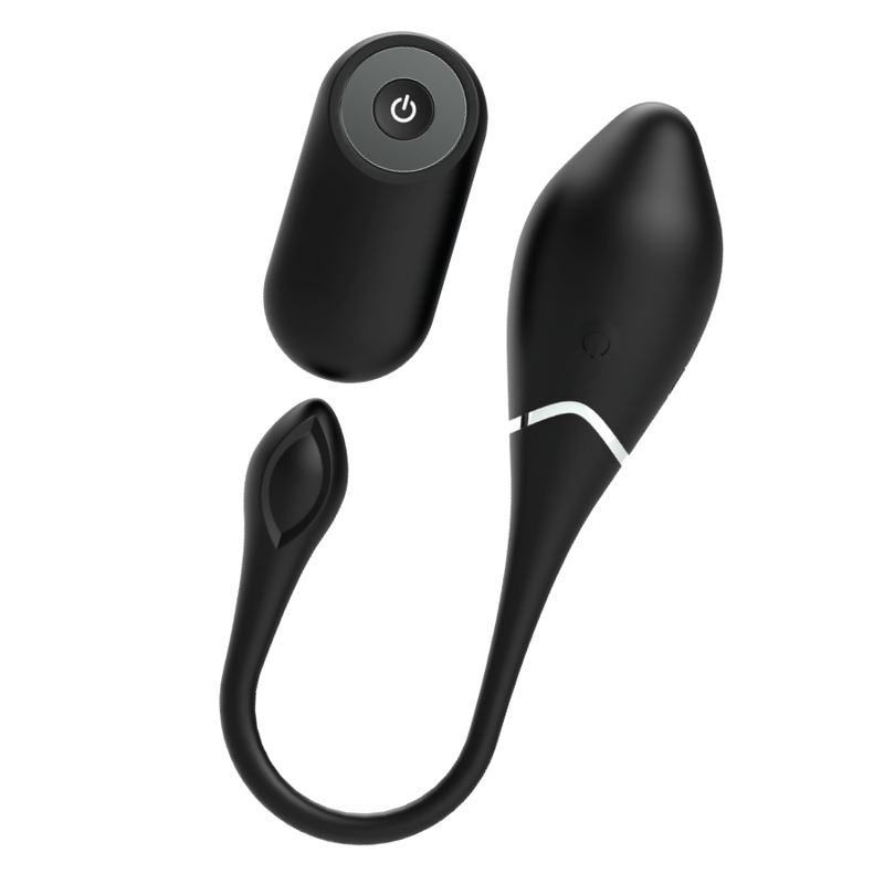 Œuf vibrant rechargeable télécommandé — BLACK&SILVER
