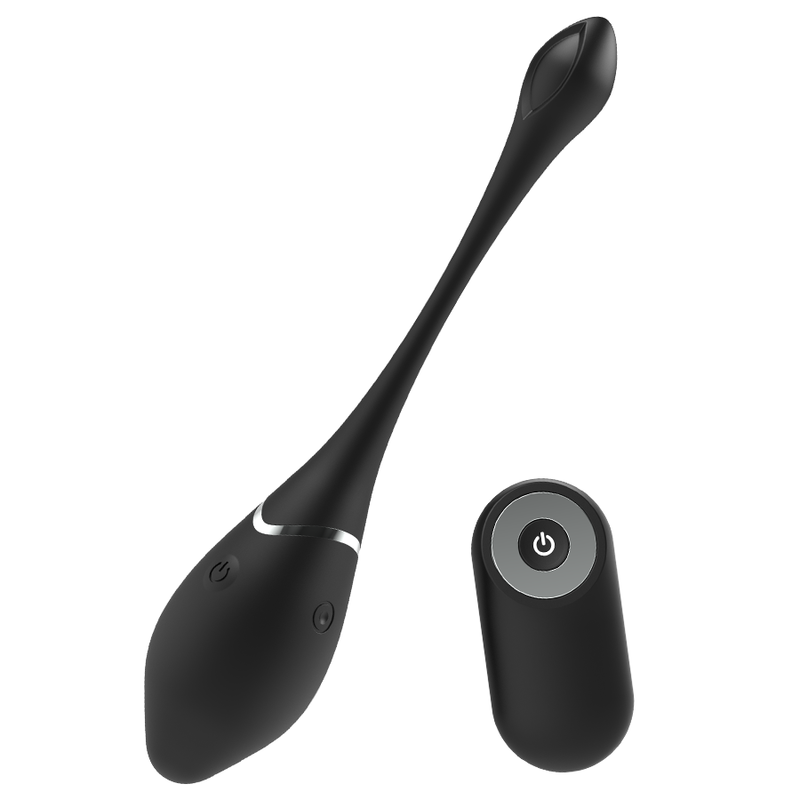 Œuf vibrant rechargeable télécommandé — BLACK&SILVER