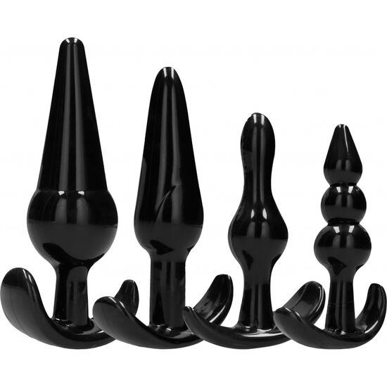 Ensemble de 4 plugs anaux de plaisir progressif — ADDICTED TOYS